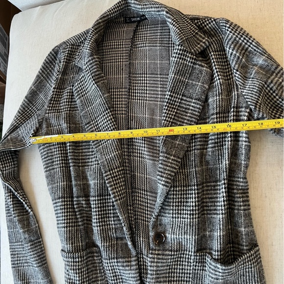 Grey/Black Houndstooth Blazer - Picture 3 of 3